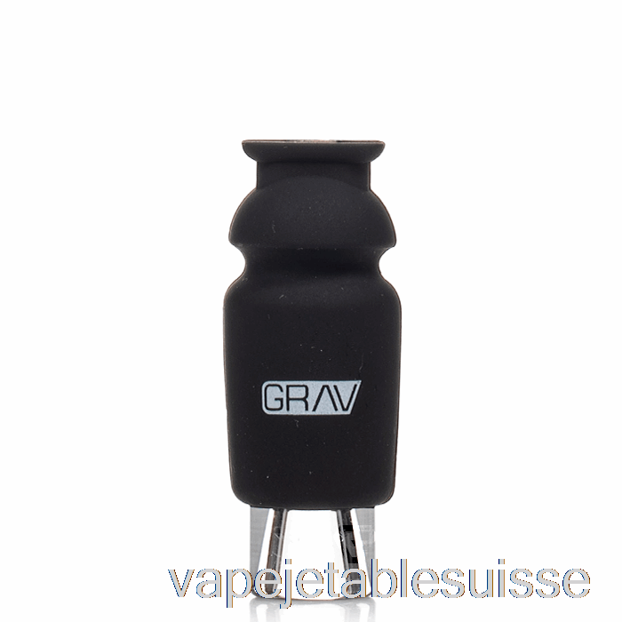 Vape Suisse Grav Béquille En Verre à Capuchon En Silicone Noir